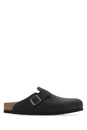 Slate leather Boston slippers Black BIRKENSTOCK (059463)