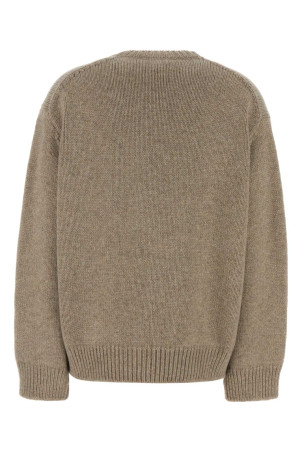 Кардиган оверсайз Milou из кашемировой смеси цвета капучино THE ROW (10399Y120)