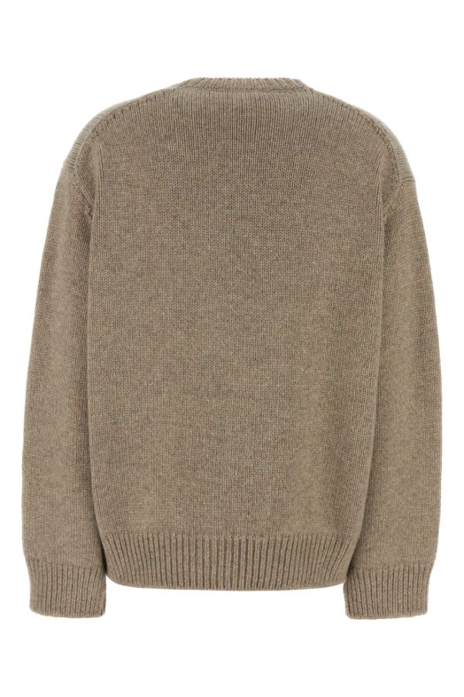 Кардиган оверсайз Milou из кашемировой смеси цвета капучино THE ROW (10399Y120)