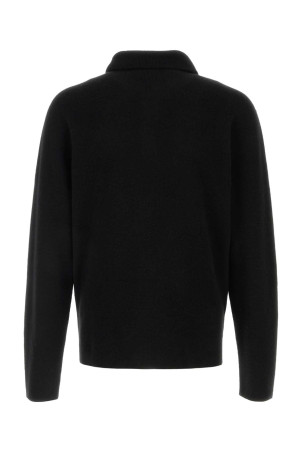 Black cashmere Tiger polo shirt Black THE ROW (1235Y556)