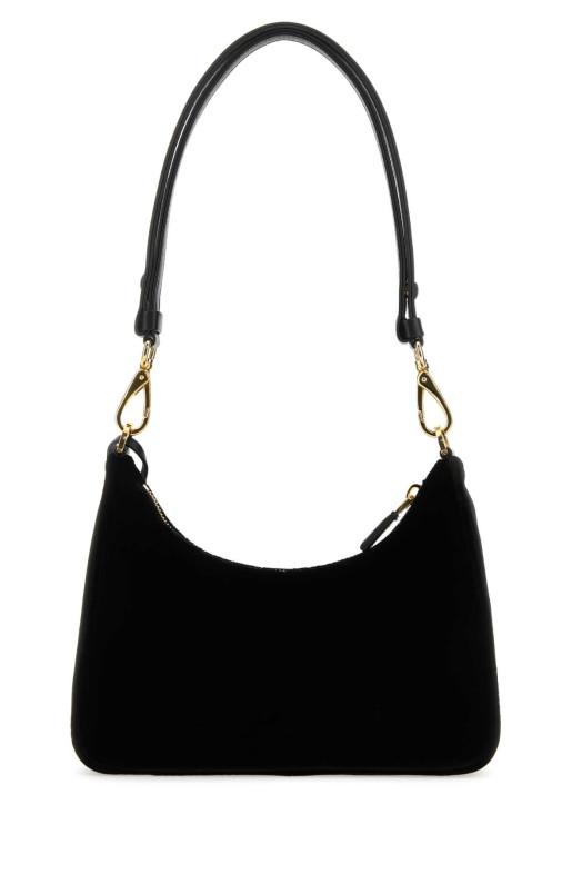 Black velvet mini Prada Re-Edition shoulder bag Black PRADA (1BC204VJOO2CXG)
