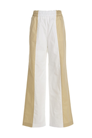 Loose leg two-color pants Multicolor