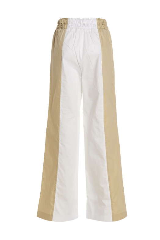 Loose leg two-color pants Multicolor