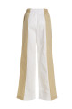 Loose leg two-color pants Multicolor
