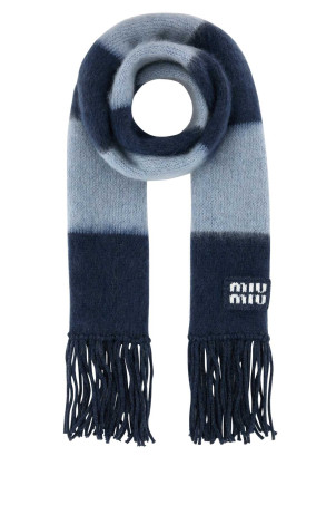 Embroidered mohair blend scarf MIU MIU (5FS0942CVE)