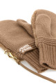 Camel wool blend gloves MIU MIU (5GG2032CSR)