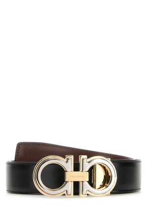Black leather reversible Gancini belt SALVATORE FERRAGAMO (67A254764187)