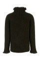 Melange bottle green wool sweater BURBERRY (8098792)