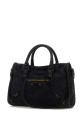 Black denim small Le City handbag Black BALENCIAGA (8114422AB1S)