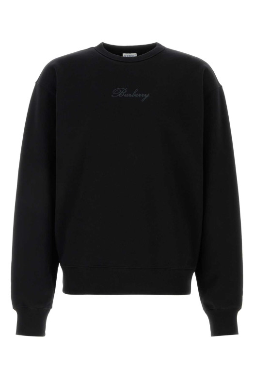 Black cotton sweatshirt Black BURBERRY (8119079)