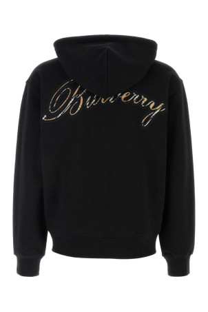 Black stretch cotton sweatshirt Black BURBERRY (8119184)
