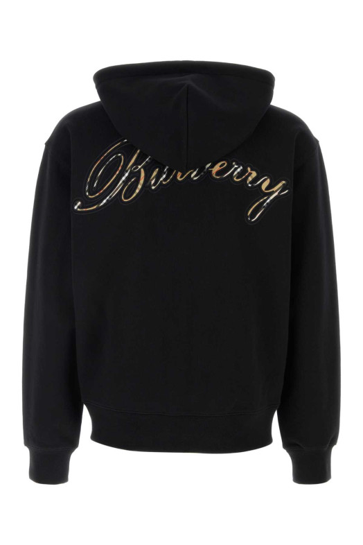 Черная свитшот из эластичного хлопка Черный BURBERRY (8119184)