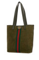 Olive green suede Ophidia shopping bag GUCCI (834465AAE1D)