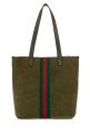 Olive green suede Ophidia shopping bag GUCCI (834465AAE1D)