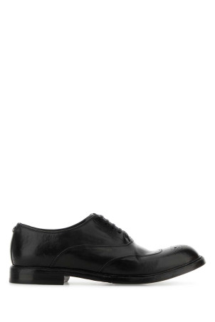 Black leather Marsala lace-up shoes Black DOLCE & GABBANA (A20206A0096)