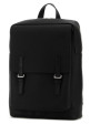Черный кожаный военный рюкзак Black LOEWE (B553J18X04)