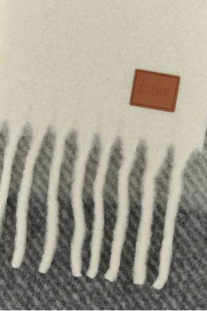 Multicolor alpaca blend scarf Gray LOEWE (FSA6SS2W01)