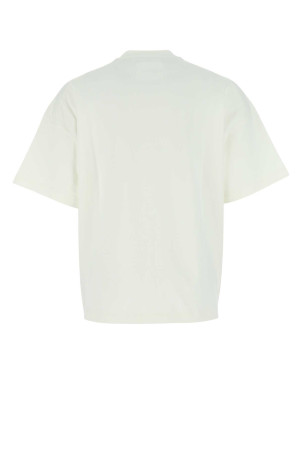 Ivory cotton oversize t-shirt Black JIL SANDER (J21GC0001J45148)