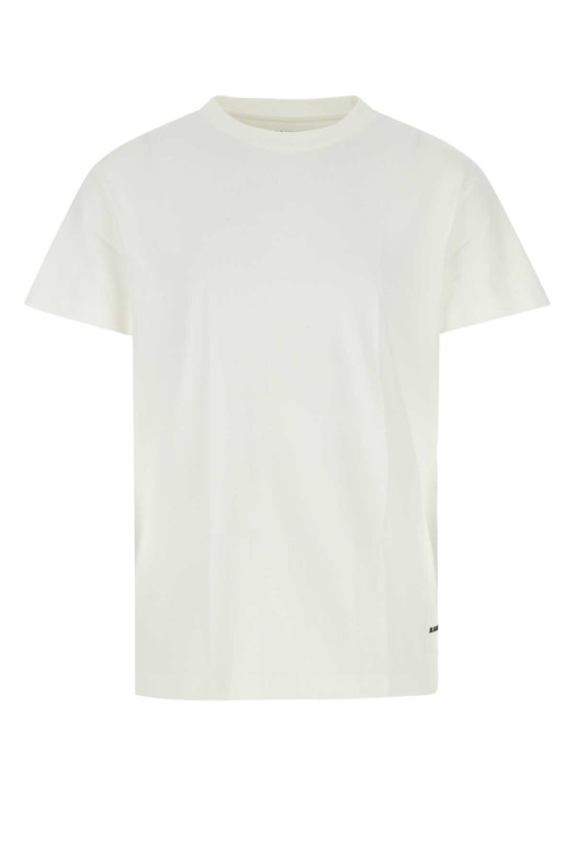 White cotton t-shirt set White JIL SANDER (J47GC0001J45048)