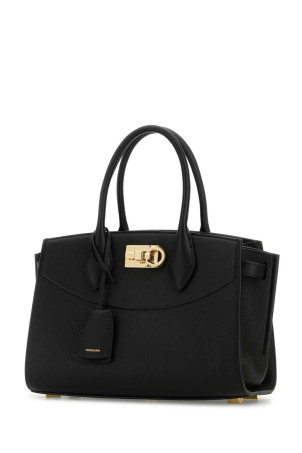 Black leather handbag Black SALVATORE FERRAGAMO (21A112786166)