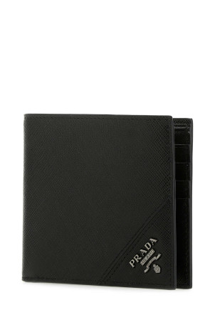 Black leather wallet Black PRADA (2MO513QME)