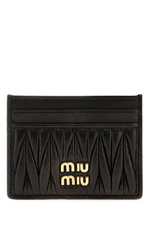 Dark brown leather card holder MIU MIU (5MC076AF6Q)