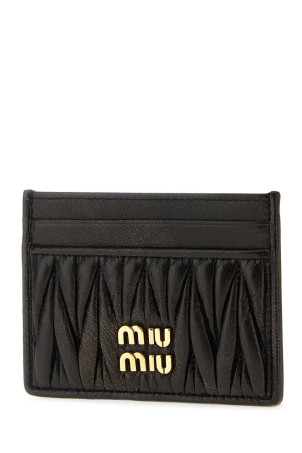 Dark brown leather card holder MIU MIU (5MC076AF6Q)
