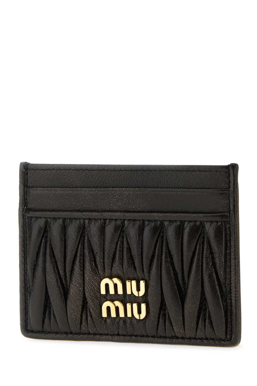 Dark brown leather card holder MIU MIU (5MC076AF6Q)