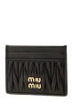 Dark brown leather card holder MIU MIU (5MC076AF6Q)