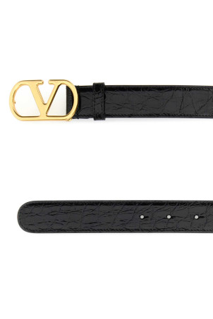 Black leather VLogo belt Black VALENTINO GARAVANI (7W2T0SM3WEU)