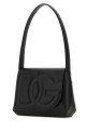 Black leather DG Logo shoulder bag Black DOLCE & GABBANA (BB7516AW576)
