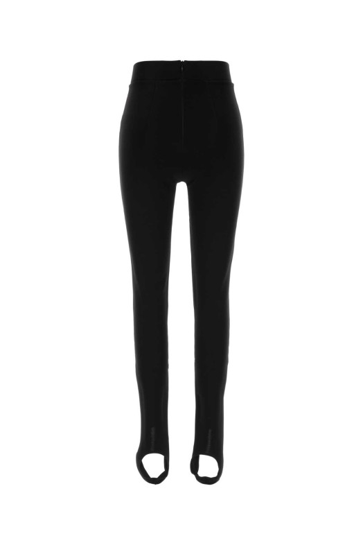 Black stretch viscose blend leggings BALMAIN (FF0OC013JL05)
