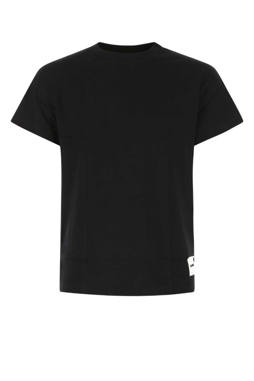 Black cotton t-shirt set JIL SANDER (J47GC0001J45048)