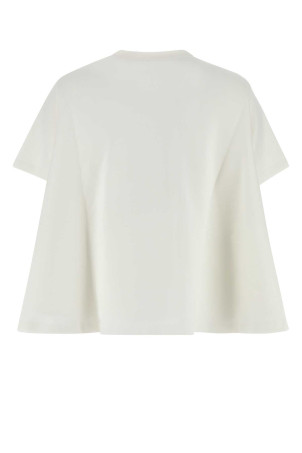 White cotton blend t-shirt White LOEWE (S540Y22X71)