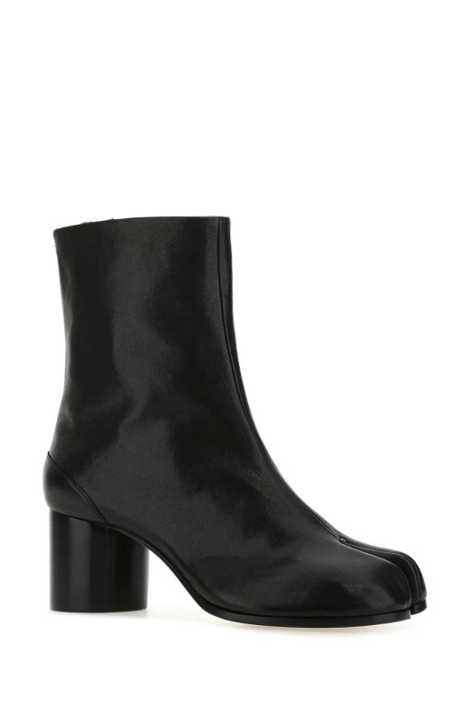 Black leather Tabi ankle boots MAISON MARGIELA (S58WU0246P3753)