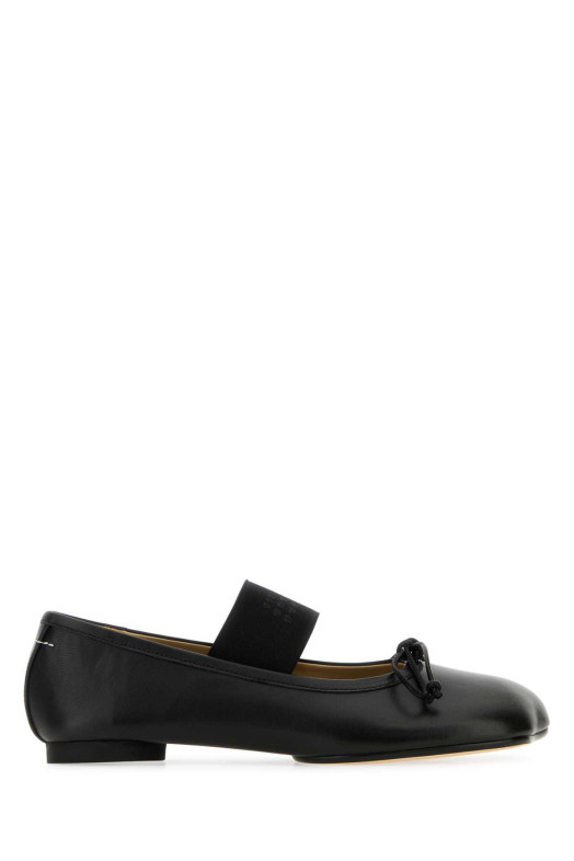 Black leather Anatomic ballerinas MM6 MAISON MARGIELA (S59WZ0099P3628)