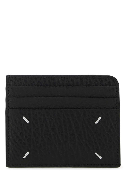 Black lather card holder MAISON MARGIELA (SA3VX0007P4455)