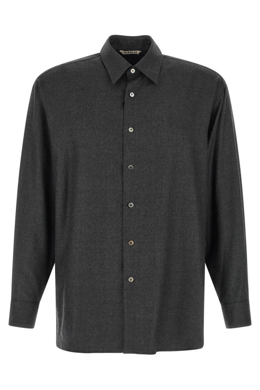 Ultra-fine velvet wool shirt  Gray
