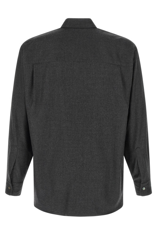 Ultra-fine velvet wool shirt  Gray