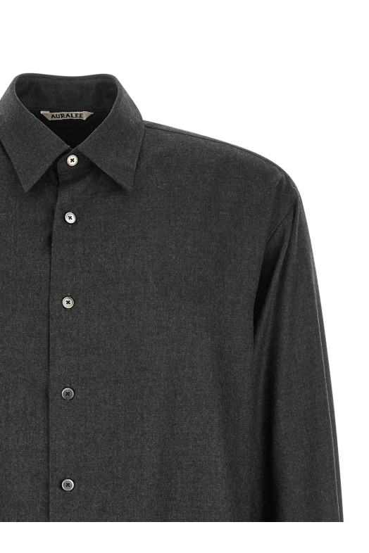 Ultra-fine velvet wool shirt  Gray