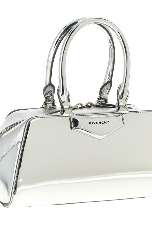 'Antigona East-West' small handbag Silver