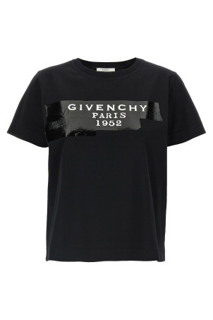 Футболка «GIVENCHY Tape» Черная BW70FJP78U001