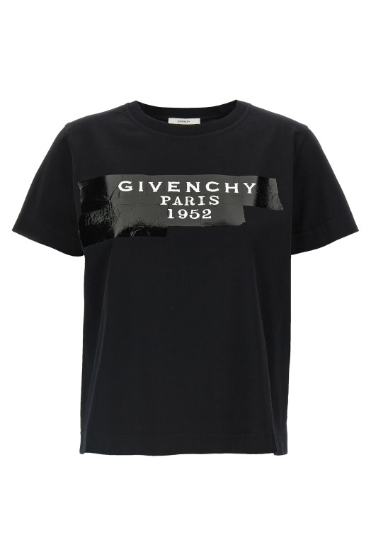 Футболка «GIVENCHY Tape» Черная BW70FJP78U001