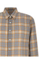 'Airy Wool Check' shirt BLUE