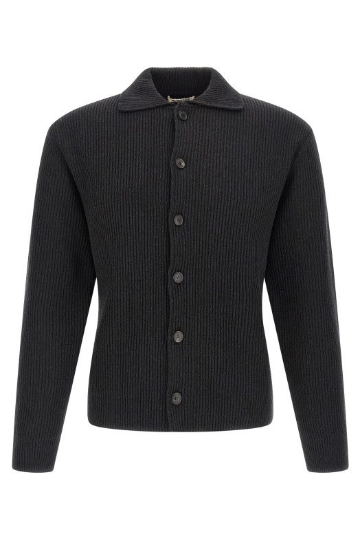 Ultra-fine wool cardigan Black