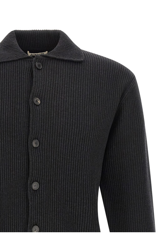 Ultra-fine wool cardigan Black
