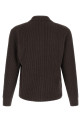 Ultra-fine wool cardigan Brown