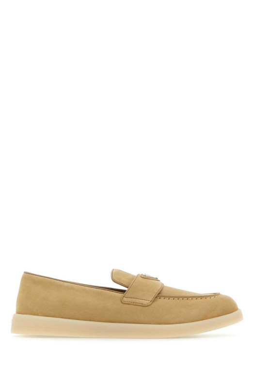 Beige suede loafers PRADA (1D222NF025103)