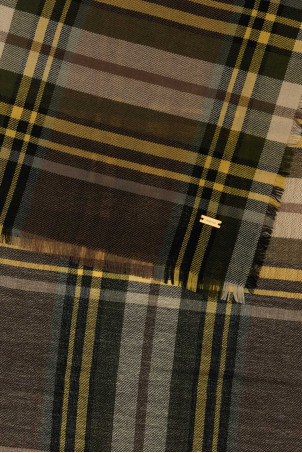 Embroidered wool blend scarf SAINT LAURENT (8370053YS28)