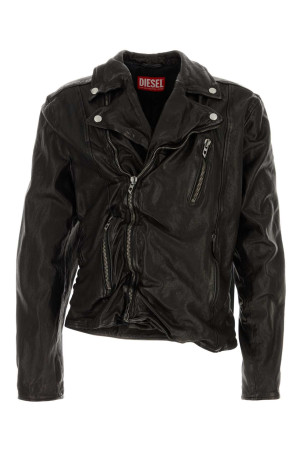 Black leather jacket DIESEL (A205930SLCW)